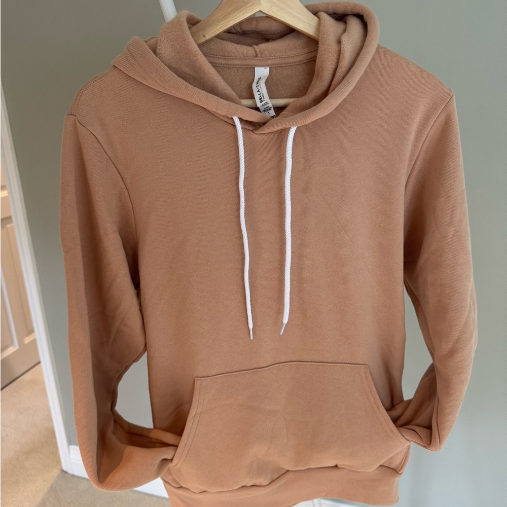 Bella Canvas Fleece Hoodie in Tan